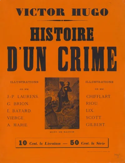 Victor Hugo Histoire Dun Crime 10 Cent La Livraison 50 Cent La Serie