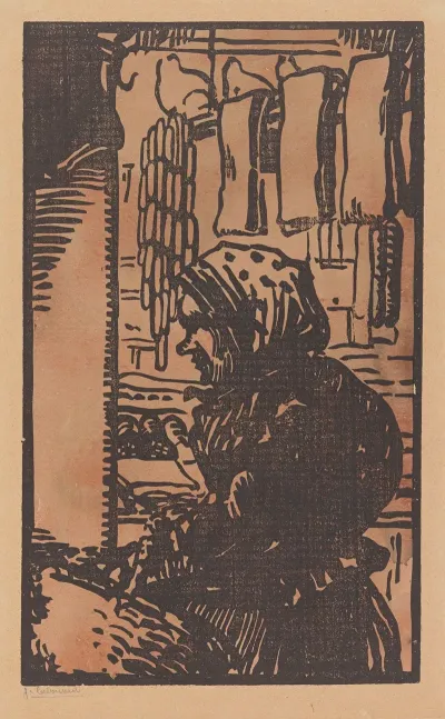 Vieille Femme Au Marche