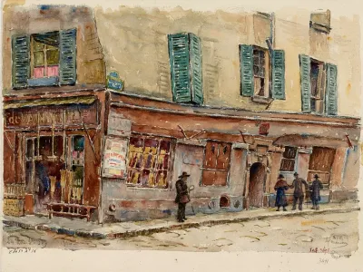 Vieille Maison Du Xive Siecle 24 Rue Sainte Foy A Langle De La Rue Saint Denis