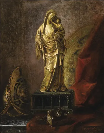 Vierge Du Louvre Du Xive Siecle