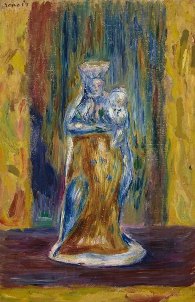 Vierge Et Enfant Dapres Une Faience
