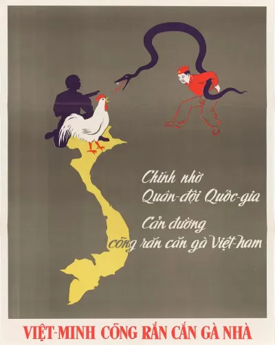 Viet Army Stops Snake