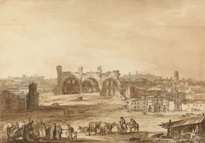 View Across The Campo Vaccino Rome