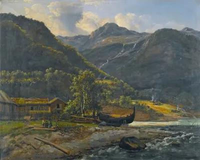 View At Skjolden In Lyster