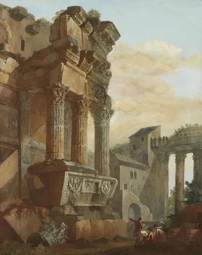 View From Ancient Rome With Figures 2