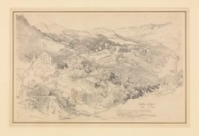 View From Civitella Near Olevano