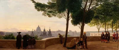 View From Monte Pincio Hill In Rome