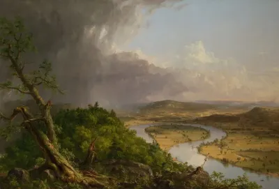 View From Mount Holyoke Northampton Massachusetts After A Thunderstorm The Oxbow