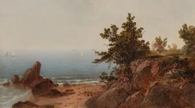 View From The Cliff Noon On The Seashore