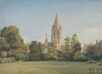 View From The Deans Garden Christ Church Oxford