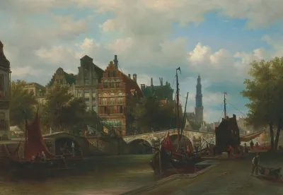 View From The Nieuwengracht In Amsterdam