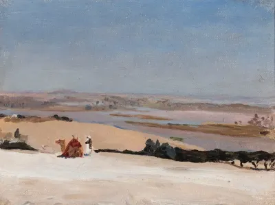 View From The Pyramid From The Journey To Egypt