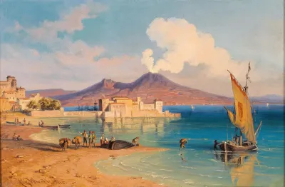 View From The Riviera Di Chiaia To The Castel Dellovo Naples