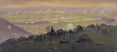 View From The Summit Of Little Round Top At 730 P M July 3rd 1863