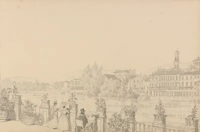 View From The Terrace Of Casino Percori On The Lung Arno Florence