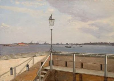 View From The Trekroner Battery With Copenhagen In The Distance