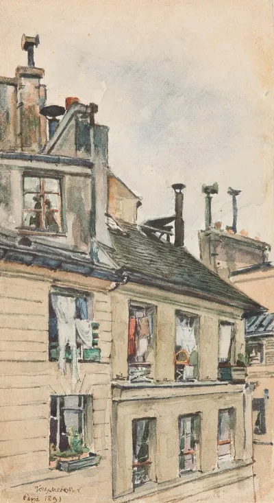 View From The Window Of Jozef Mehoffer And Stanislaw Wyspianskis Studio In Paris 2