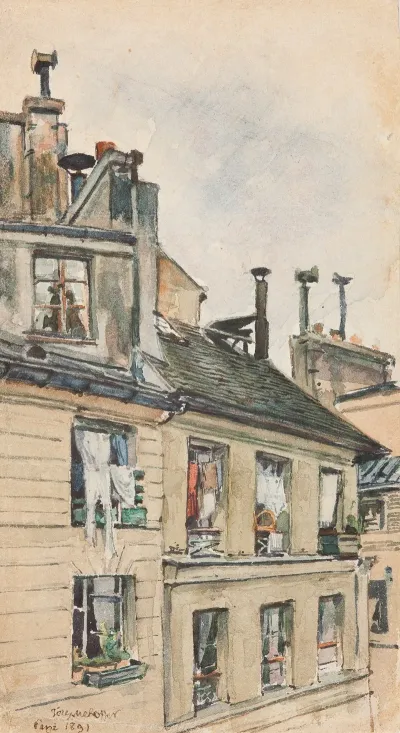 View From The Window Of Jozef Mehoffer And Stanislaw Wyspianskis Studio In Paris