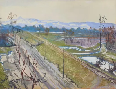 View From The Window Of The Artists Studio Of Kosciuszko Mound