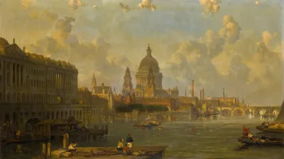 View From Waterloo Bridge Embracing St Pauls Somerset House And Temple
