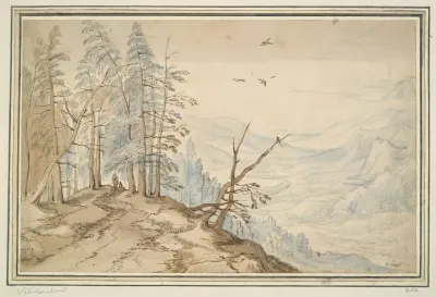 View In A Valley From The Edge Of A Mountain Road 2