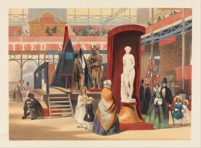 View In The East Nave The Greek Slave From Recollections Of The Great Exhibition 1851