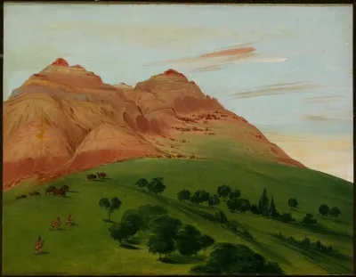 View In The Grand Detour 1900 Miles Above St Louis