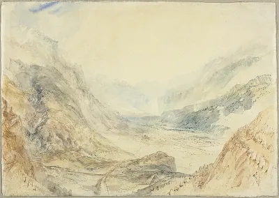 View In The St Gotthard Pass Switzerland