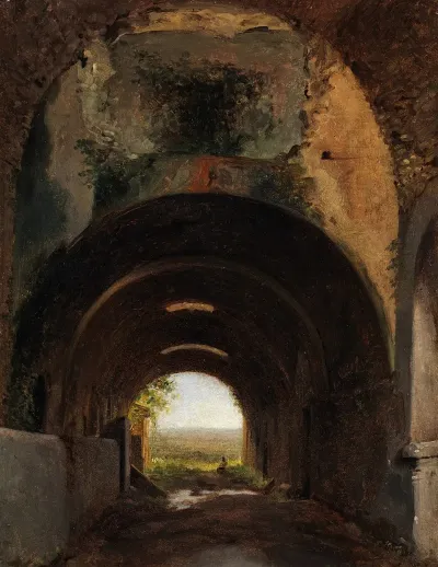 View In The Stables Of The Villa Of Maecenas Tivoli