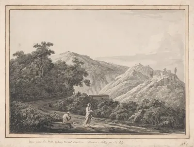 View Near The Mill Looking Toward Licenza Horaces Villa On The Left
