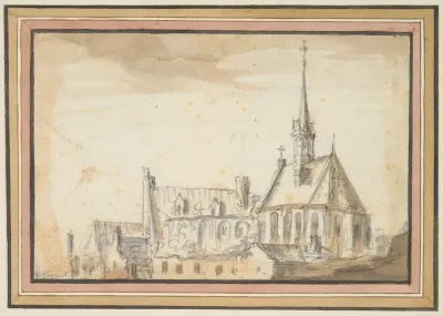 View Of A Church And Other Buildings