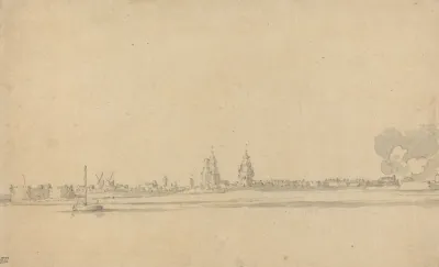 View Of A Dutch Town Delft