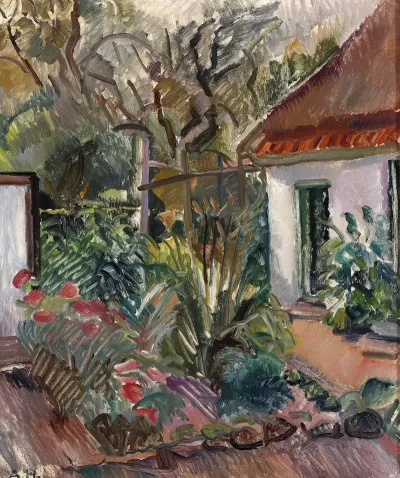 View Of A Garden Horneby