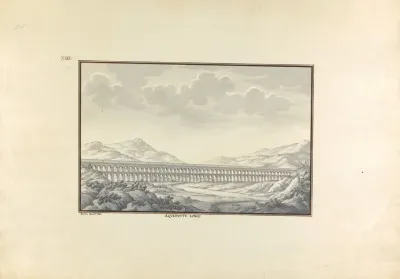 View Of A Long Aqueduct