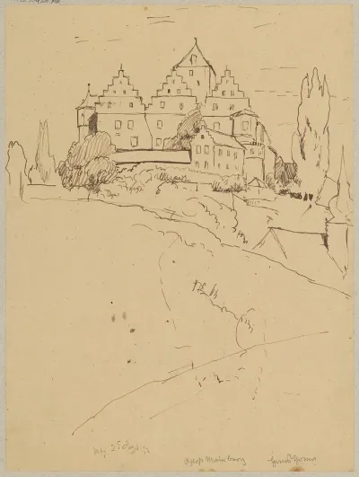 View Of A Mediaeval Castle In Mainberg Near Schweinfurt