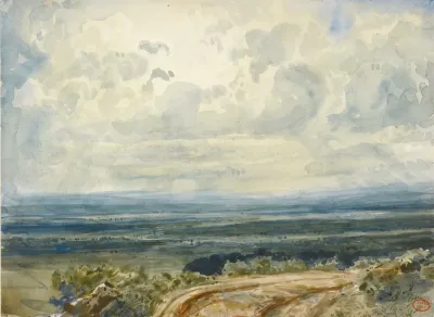 View Of A Valley In Normandy