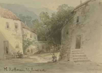 View Of A Village Road