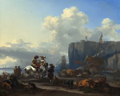 View Of An Italian Port
