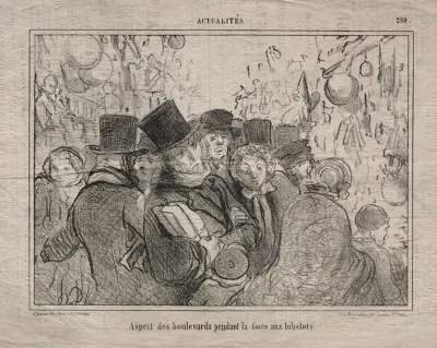View Of Boulevards During A Market For Trinkets