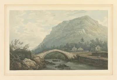 View Of Bridge Village Of Rydal