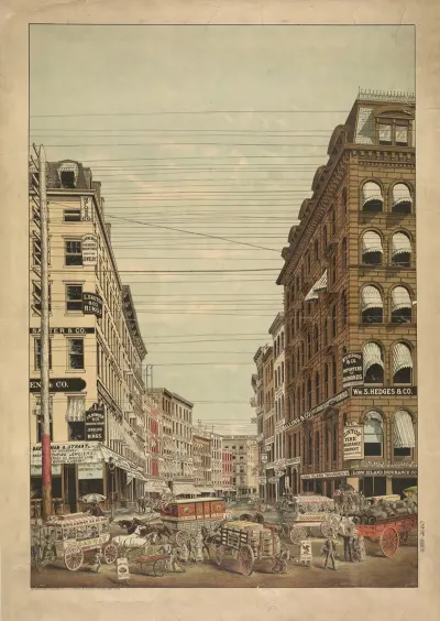 View Of Broadway And Maiden Lane New York City