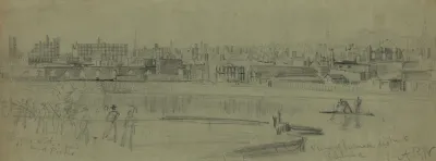 View Of Burned District Richmond