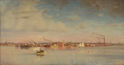 View Of Cambridge From The Inner Basin