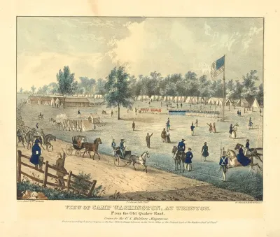 View Of Camp Washington At Trenton From The Old Quaker Road