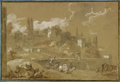 View Of Campo Vacino Rome