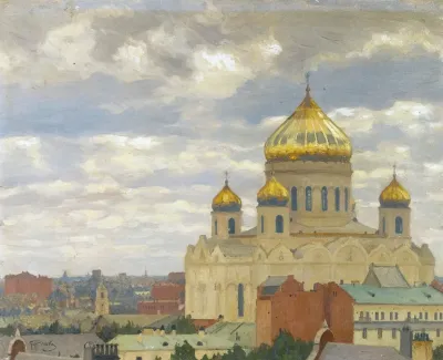 View Of Cathedral Of Christ The Saviour Moscow