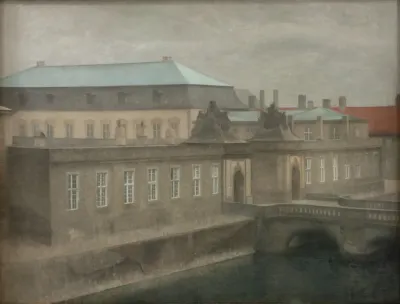 View Of Christiansborg Palace Late Autumn