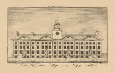View Of Columbia College In The City Of New York