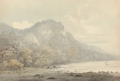 View Of Cracatoa China Seas