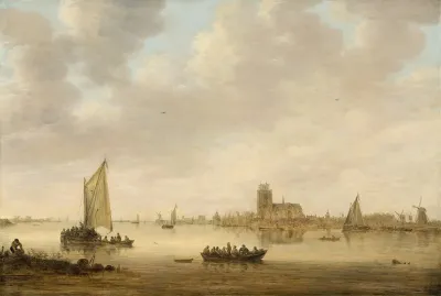 View Of Dordrecht From The Dordtse Kil